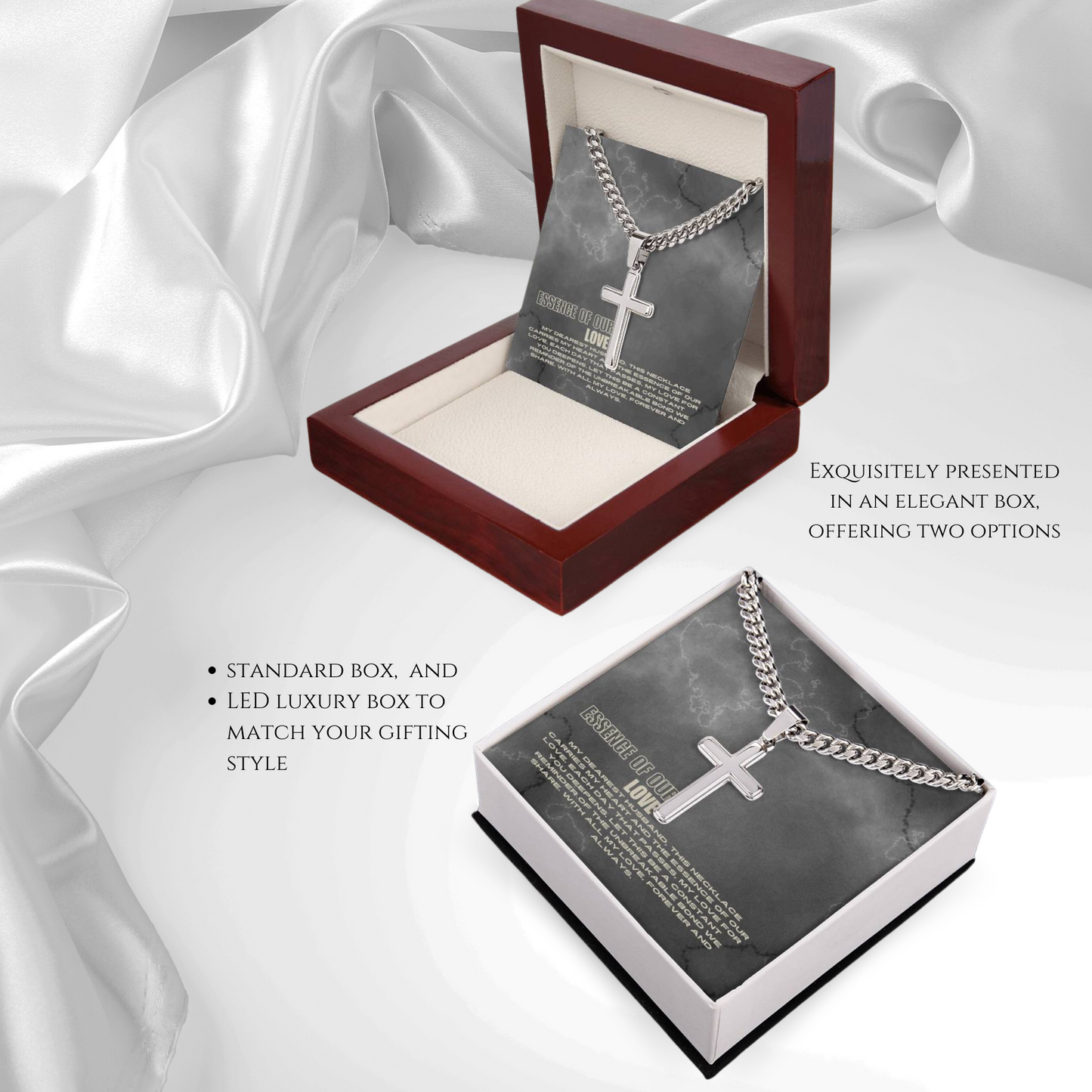 Deepening Love - Cubin Cross Necklace