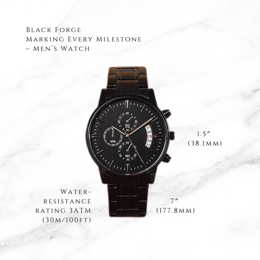Black Forge - Marking Every Milestone Men's Watch