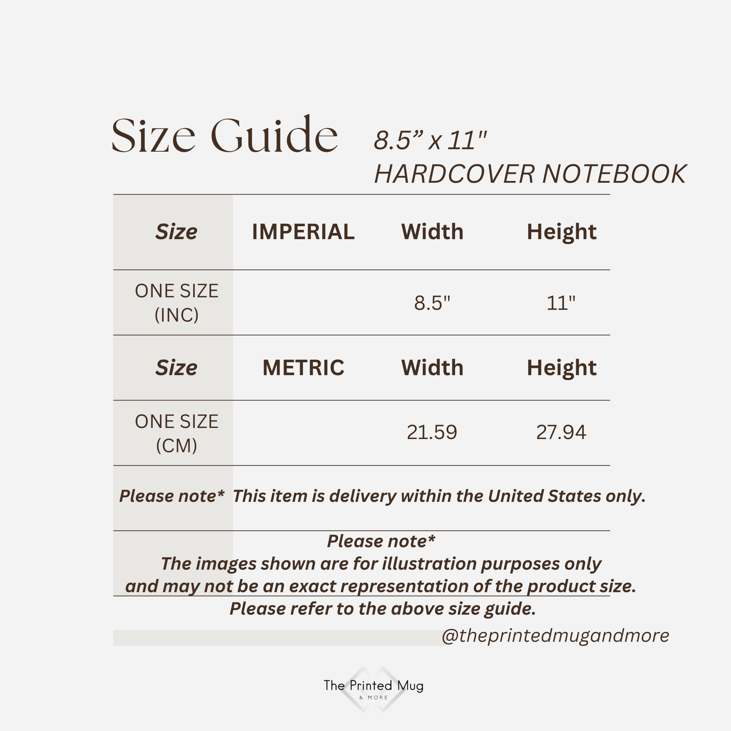 Amber Echo 8.5"x11" Hardcover Notebook