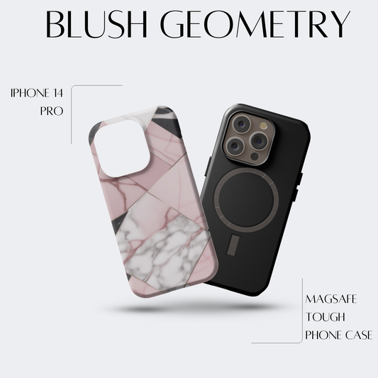 Blush Geometry - iPh 14 Pro MagSafe Tough Matte Finish