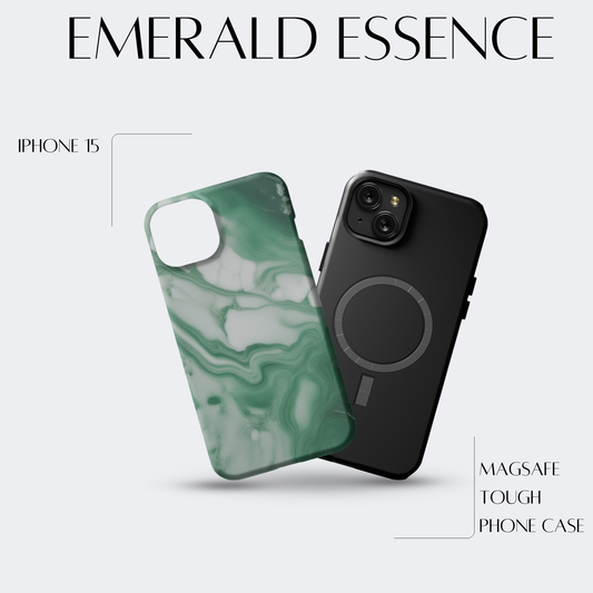 Emerald Essence - iPh 15 MagSafe Tough Matte Finish