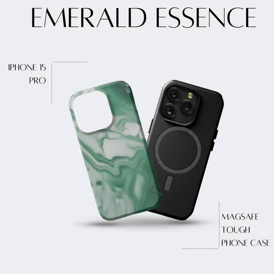 Emerald Essence - iPh 15 Pro MagSafe Tough Matte Finish