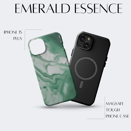 Emerald Essence - iPh 15 Plus MagSafe Tough Matte Finish