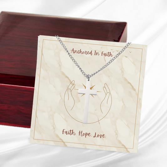 Anchored in Faith - Cross Necklace