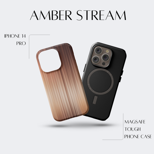 Amber Stream - iPh 14 Pro MagSafe Tough Matte Finish