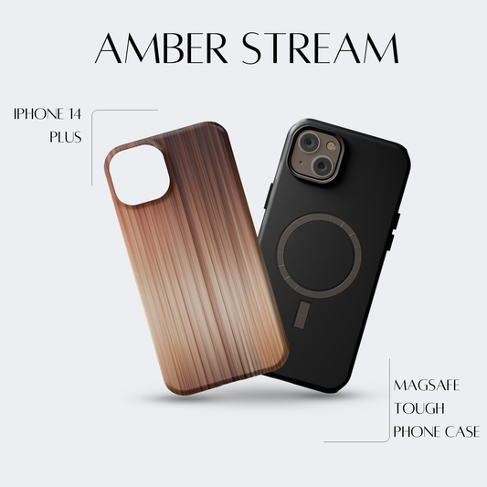 Amber Stream - iPh 14 Plus MagSafe Tough Matte Finish