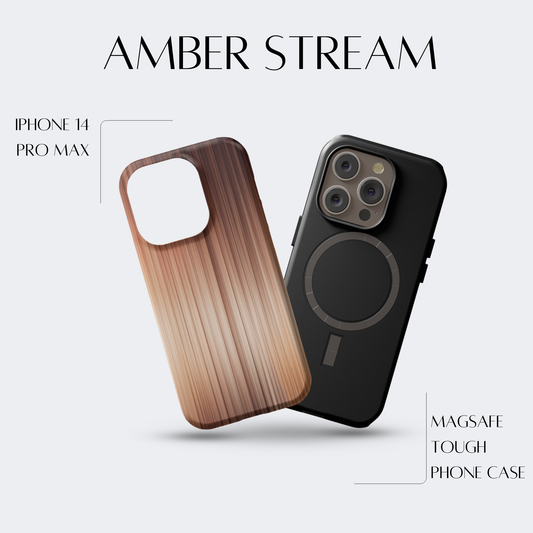 Amber Stream - iPh 14 Pro Max MagSafe Tough Matte Finish