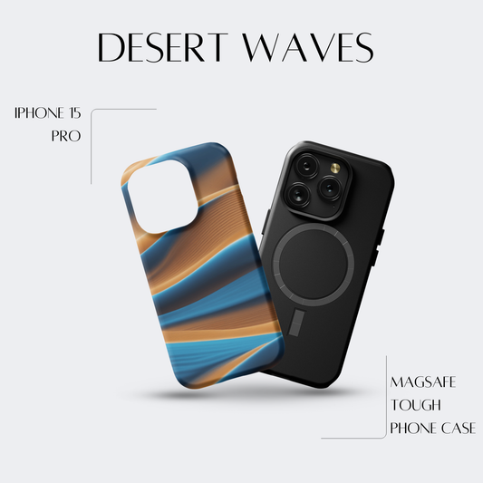 Desert Waves - iPh 15 Pro MagSafe Tough Matte Finish