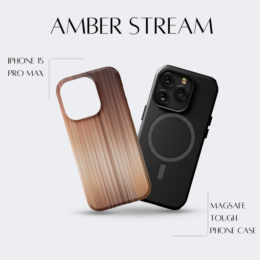 Amber Stream - iPh 15 Pro Max MagSafe Tough Matte Finish