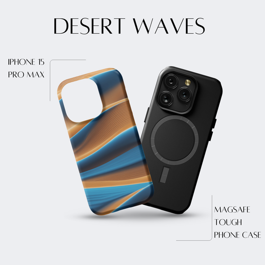 Desert Waves - iPh 15 Pro Max MagSafe Tough Matte Finish