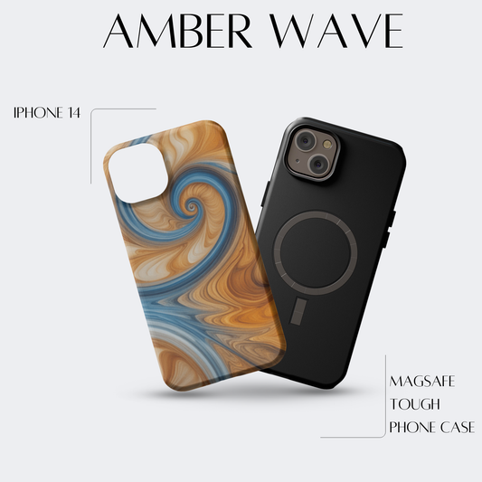 Amber Wave - iPh 14 MagSafe Tough Matte Finish
