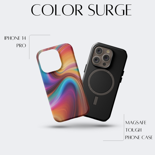 Color Surge - iPh 14 Pro MagSafe Tough Matte Finish