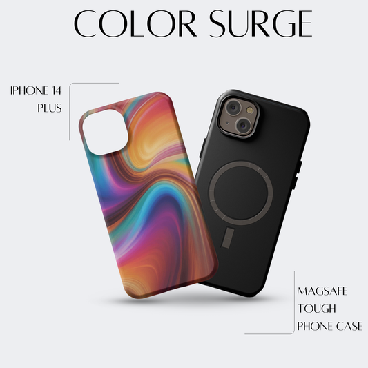 Color Surge - iPh 14 Plus MagSafe Tough Matte Finish