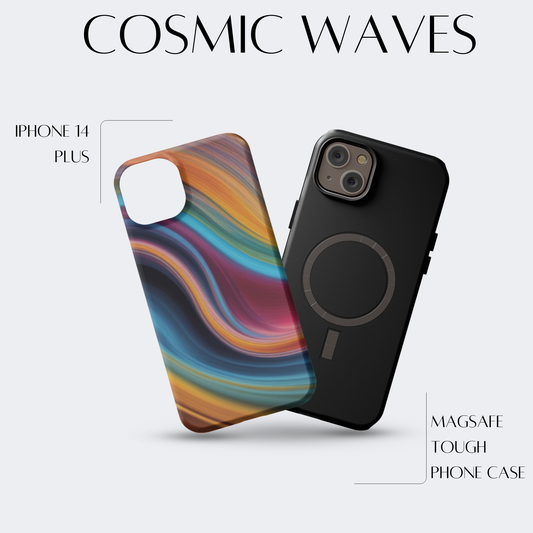 Cosmic Waves - iPh 14 Plus MagSafe Tough Matte Finish