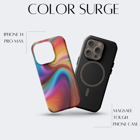Color Surge - iPh 14 Pro Max MagSafe Tough Matte Finish