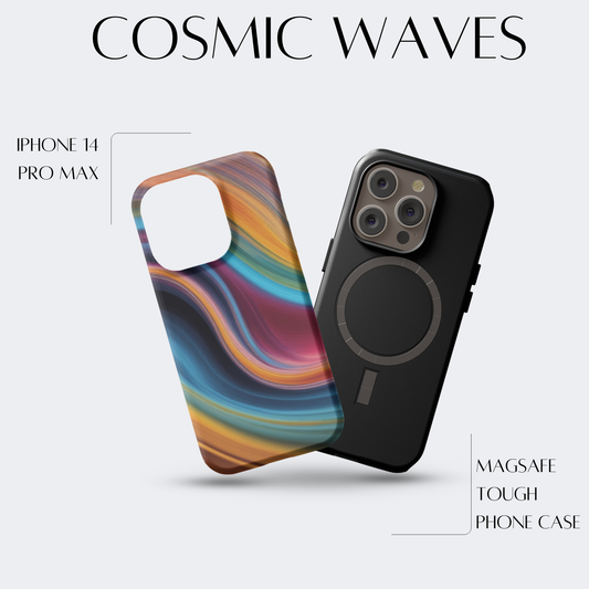 Cosmic Waves - iPh 14 Pro Max MagSafe Tough Matte Finish