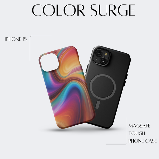 Color Surge - iPh 15 MagSafe Tough Matte Finish