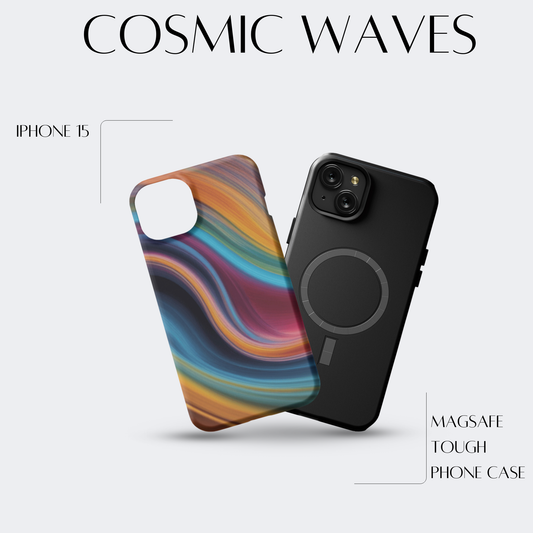 Cosmic Waves - iPh 15 MagSafe Tough Matte Finish
