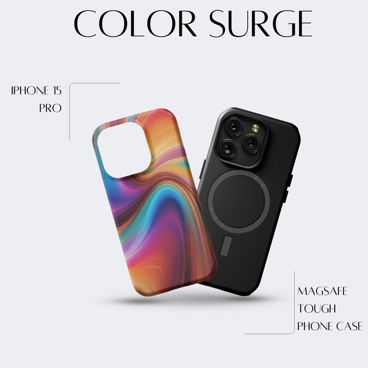 Color Surge - iPh 15 Pro MagSafe Tough Matte Finish