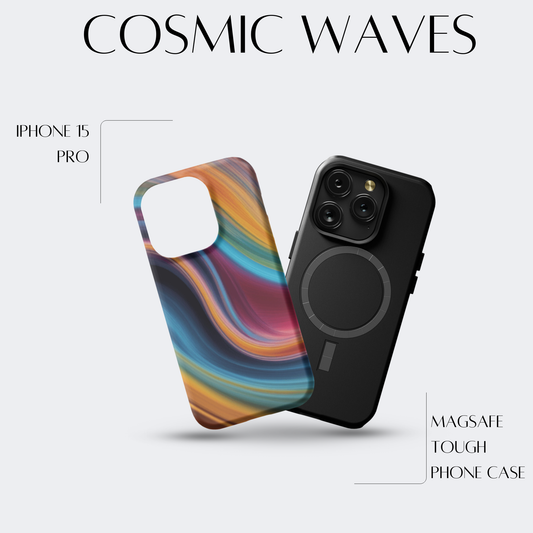Cosmic Waves - iPh 15 Pro MagSafe Tough Matte Finish