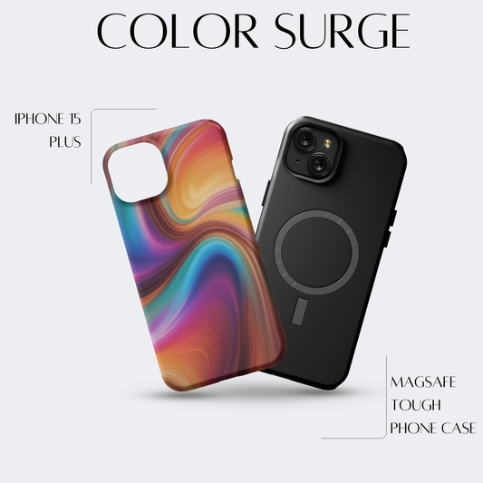 Color Surge - iPh 15 Plus MagSafe Tough Matte Finish