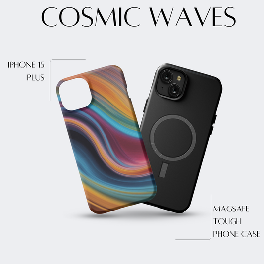 Cosmic Waves - iPh 15 Plus MagSafe Tough Matte Finish