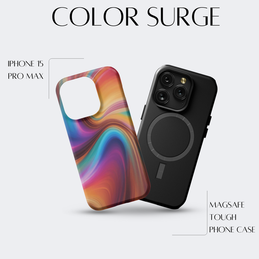 Color Surge - iPh 15 Pro Max MagSafe Tough Matte Finish