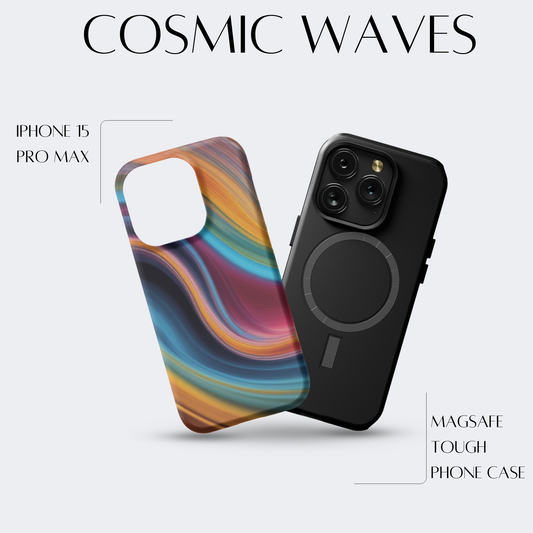 Cosmic Waves - iPh 15 Pro Max MagSafe Tough Matte Finish