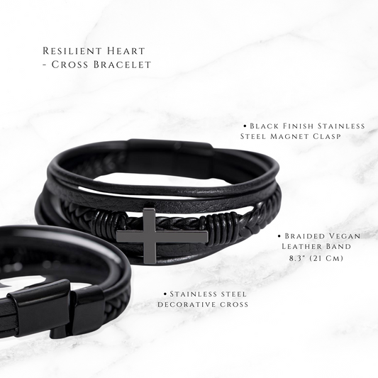 Resilient Heart - Cross Bracelet