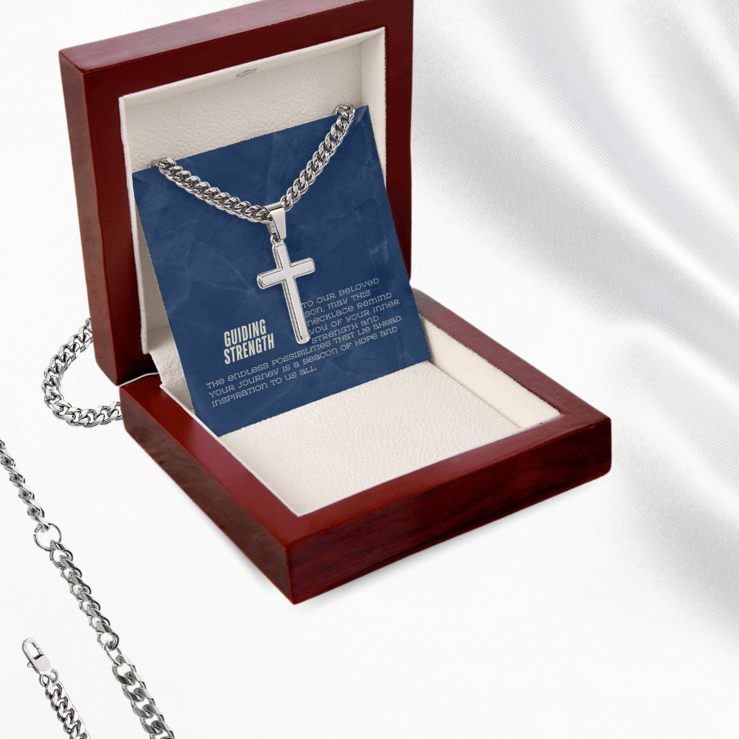 Guiding Journey - Cubin Cross Necklace