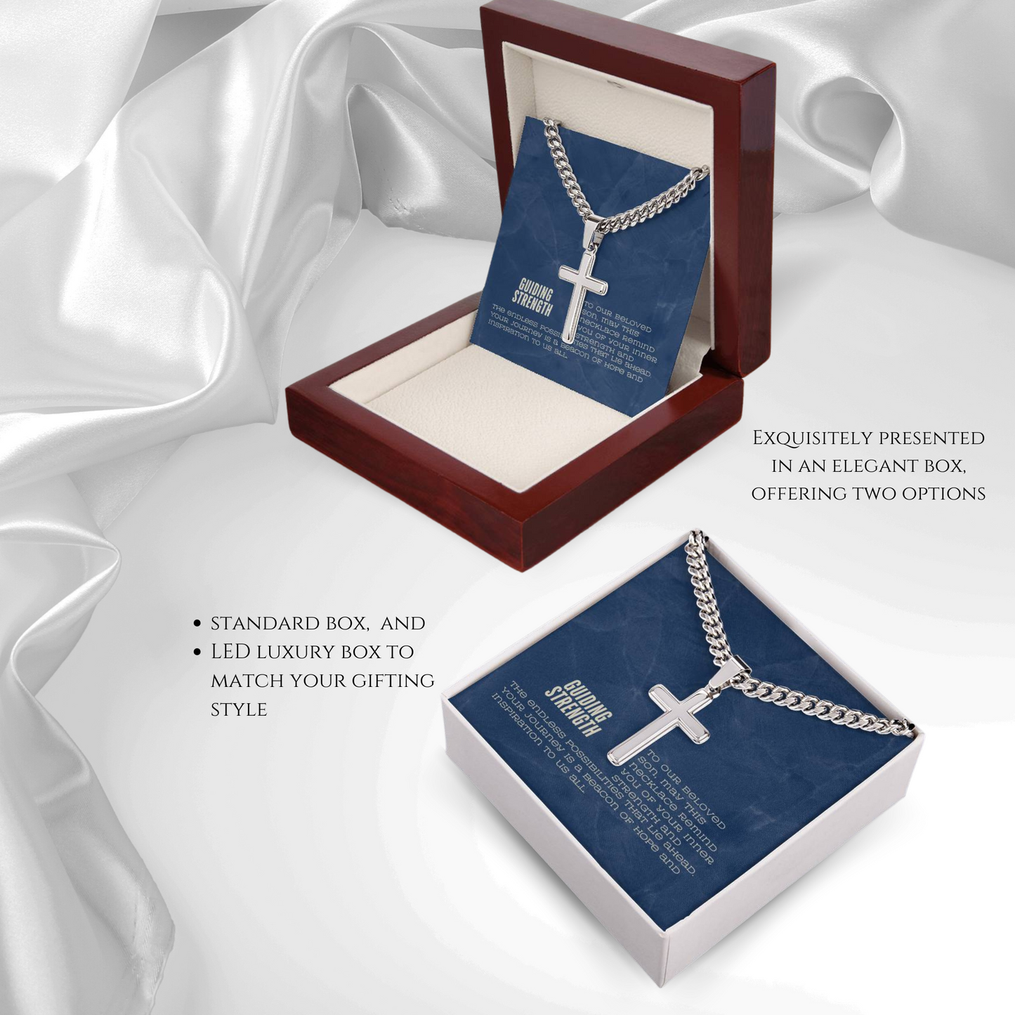 Guiding Journey - Cubin Cross Necklace