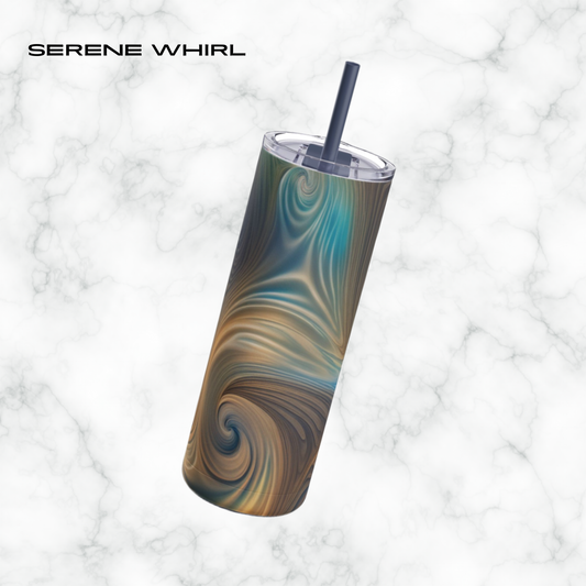 Serene Whirl 20oz Skinny Tumbler - With Straw