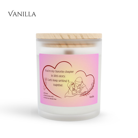 11oz Vanilla Candle – Favorite Chapter