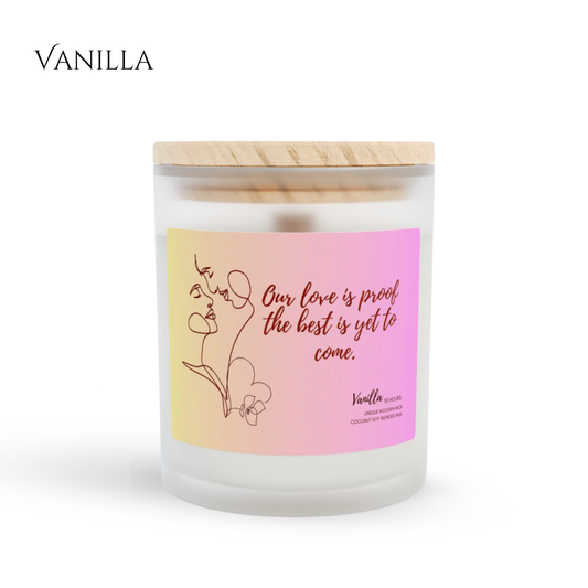 11oz Vanilla Candle – Our Love