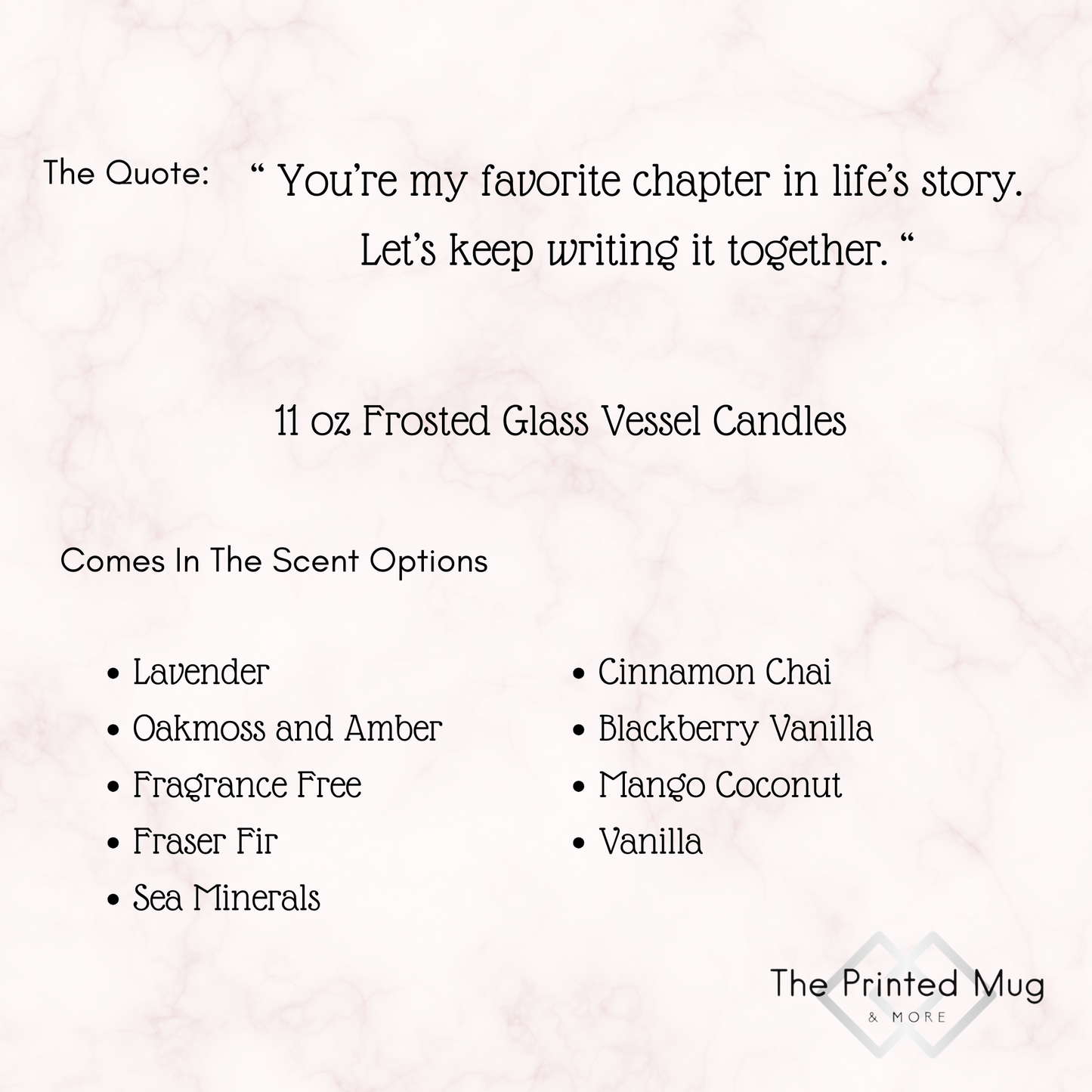 11oz Vanilla Candle – Life Story
