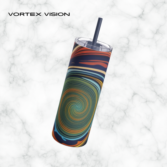 Vortex Vision 20oz Skinny Tumbler - With Straw