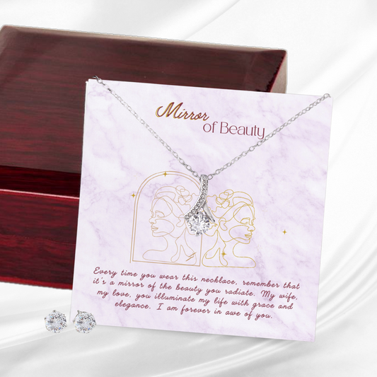 Radiant Beauty - Alluring Necklace & Earring Set