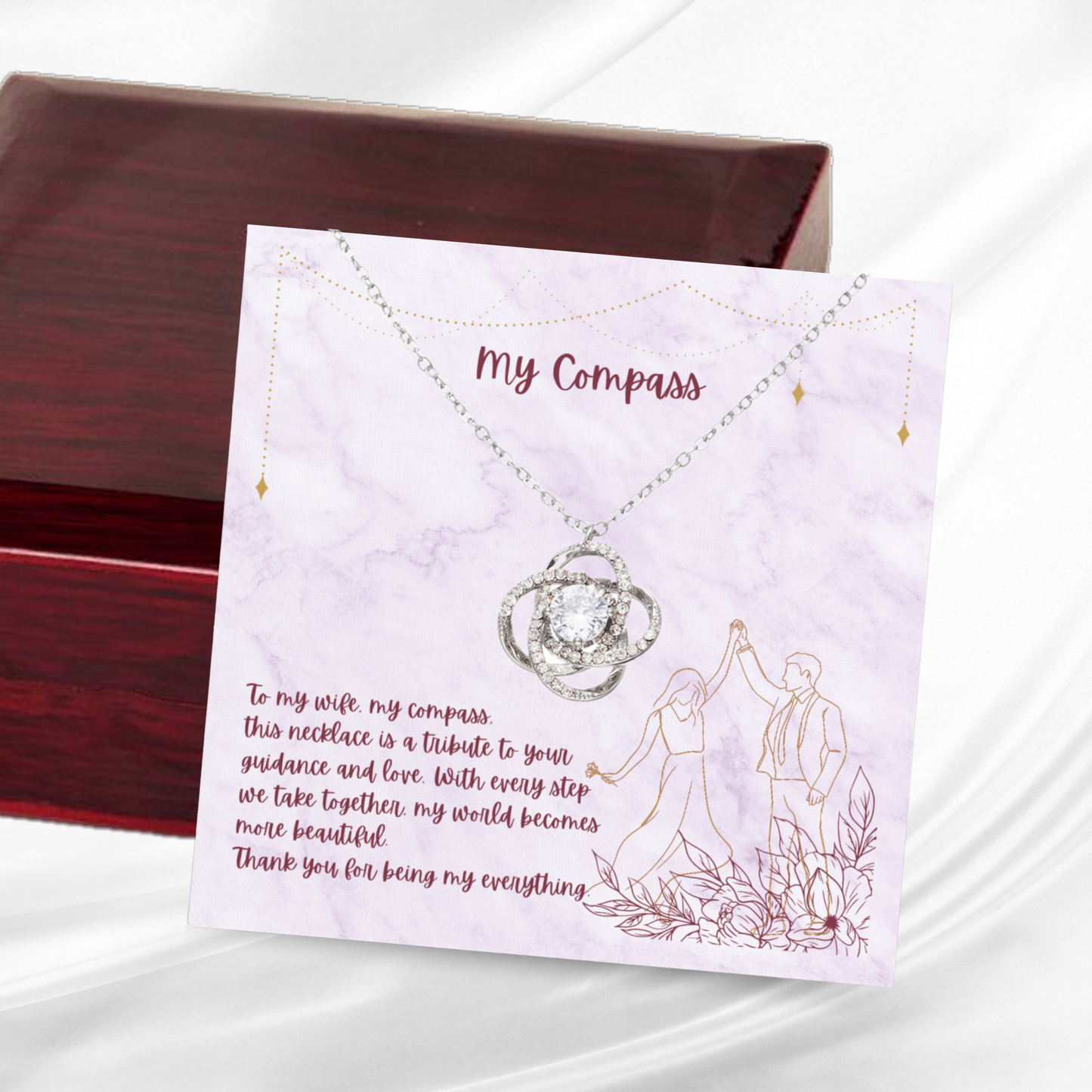 My Compass - Love Knot Necklace