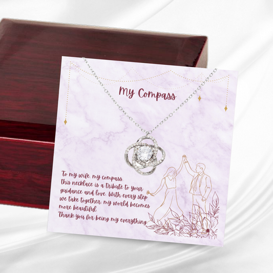 My Compass - Love Knot Necklace
