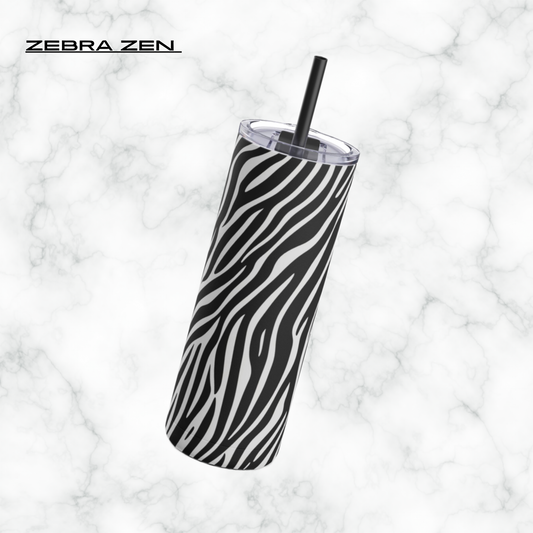 Zebra Zen 20oz Skinny Tumbler - With Straw